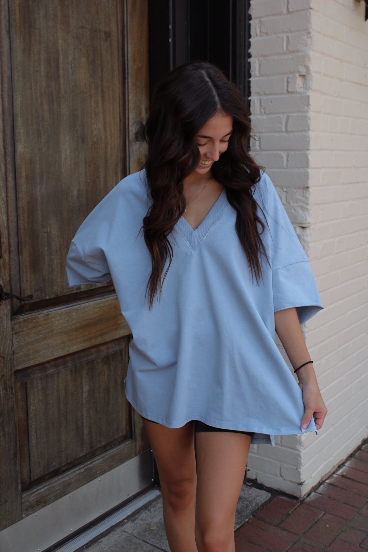 Indigo Oversized Top