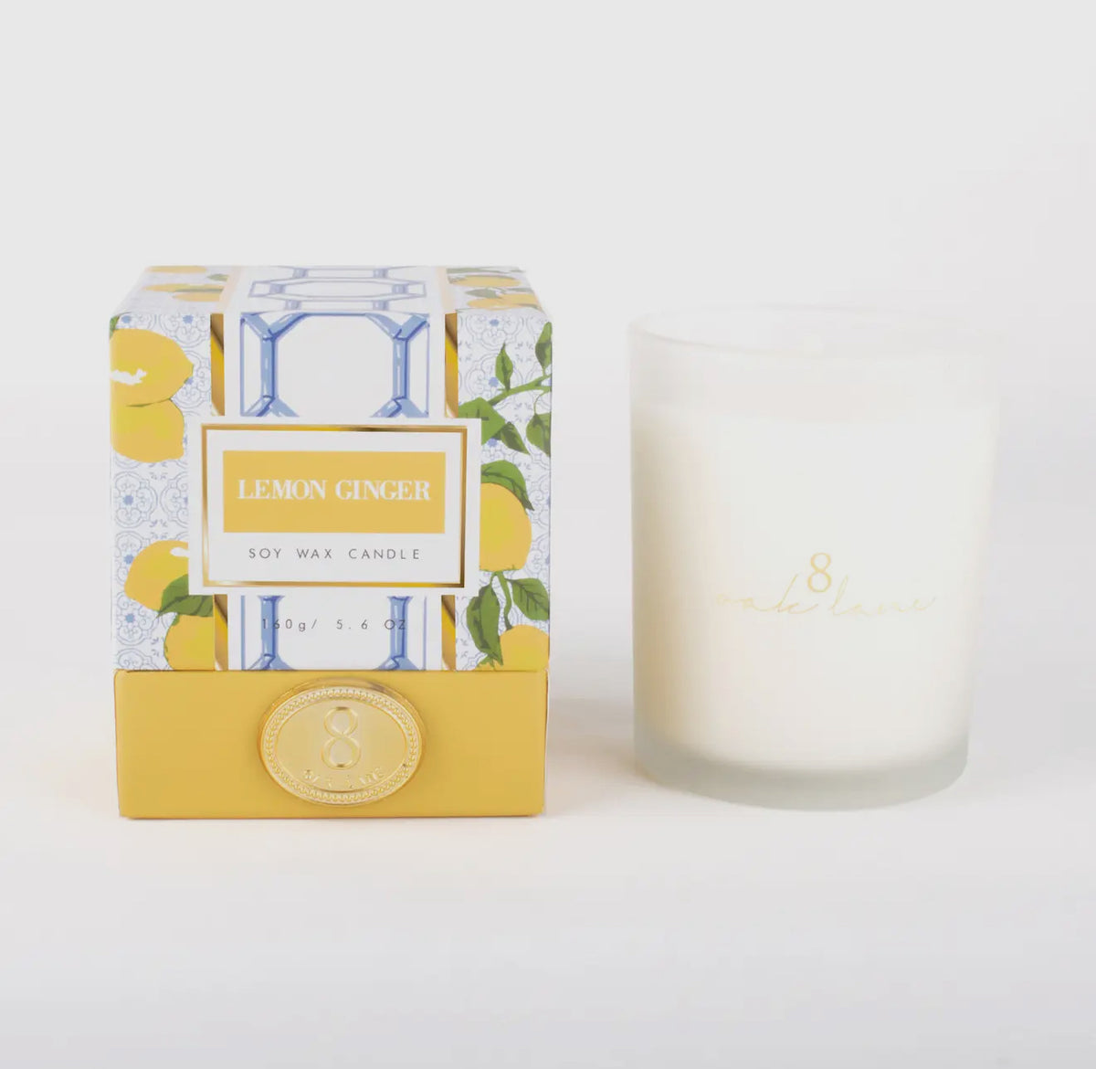 Lemon Ginger Soy Wax Candle