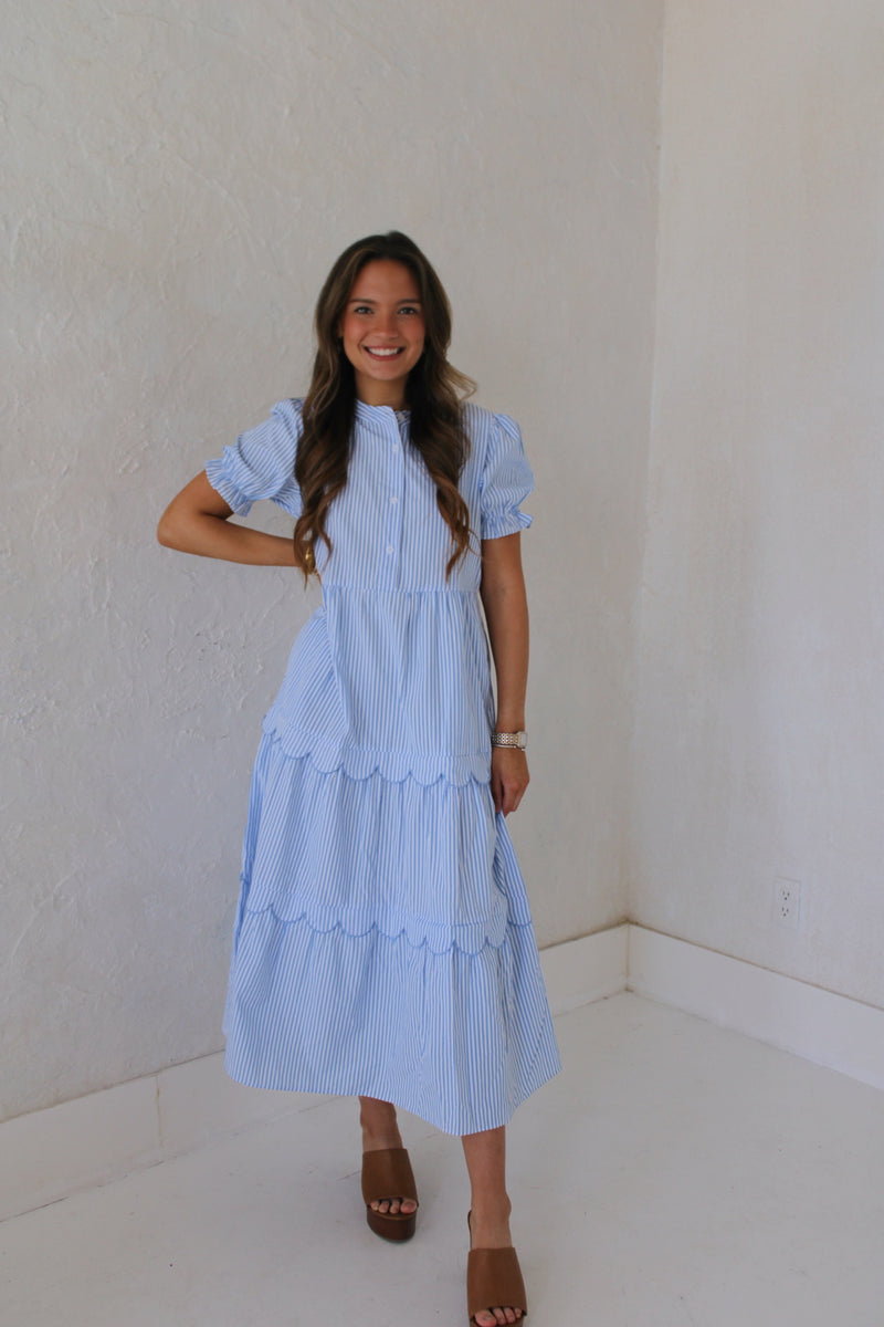 Allison Striped Maxi Dress