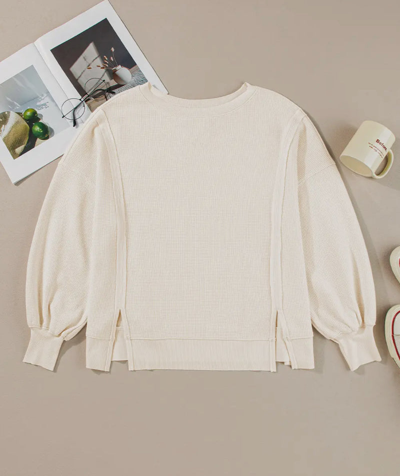 Waffle Knit Top