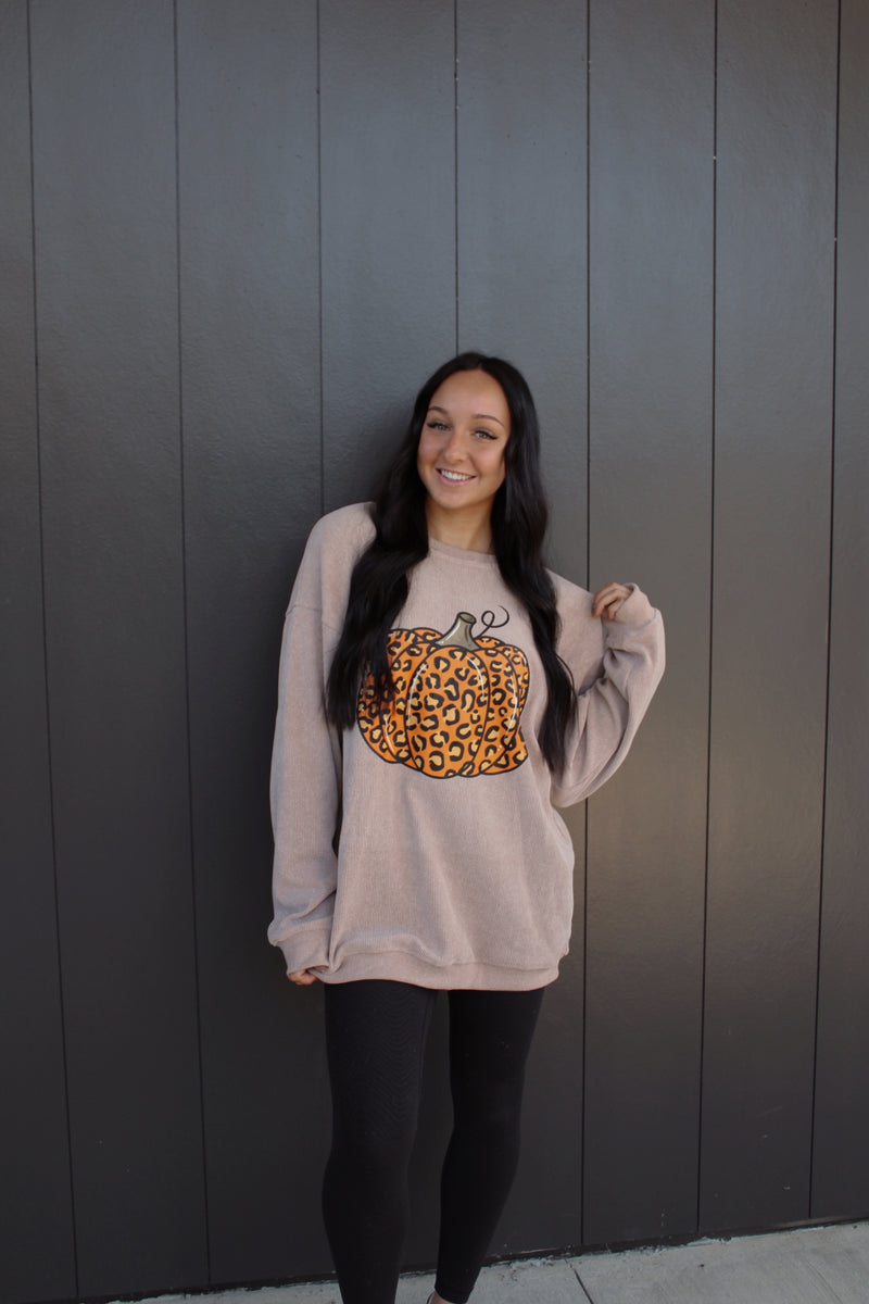 Cheetah Pumpkin Crewneck